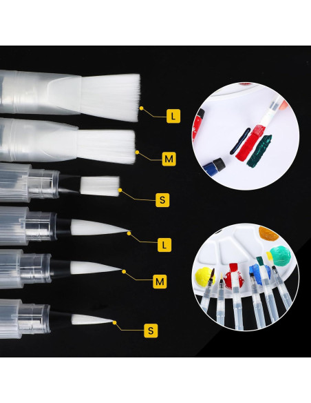 Juego de 12 Pinceles de Agua YGAOHF para Acuarela