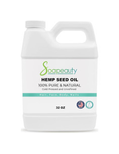 Aceite de Semilla de Cáñamo Soapeauty 946 ml Sin Refinar