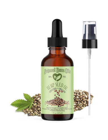 Aceite de Semilla de Cañamo Natural Born Oils 60ml Orgánico Prensado en Frío