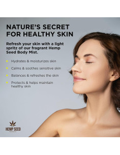 Bruma Corporal Vegana Earthly Body - Semilla de Cáñamo 236 ml - Hidrata y Protege 2