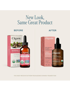 Aceite de Moringa Orgánico Cliganic 29.57 ml Puro para Piel y Cabello 2