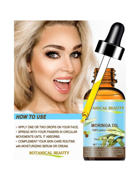 Aceite de Moringa 100% Puro Botanical Beauty 30 ml Hidratante