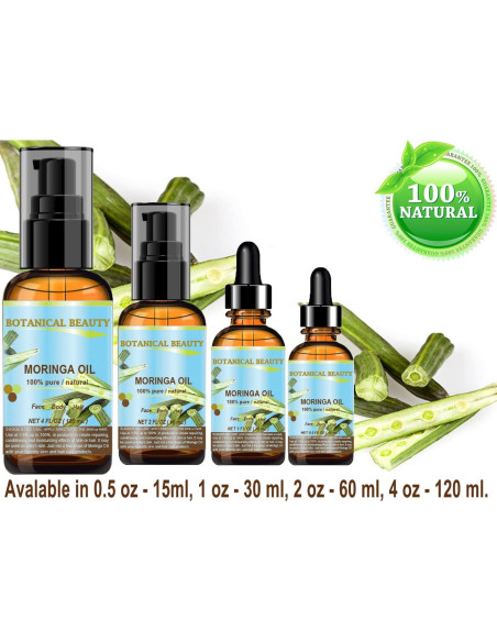Aceite de Moringa 100% Puro Botanical Beauty 30 ml Hidratante