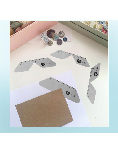 Kit de Encuadernación Sthmeyue con Herramienta de Inglete 4 Tamaños