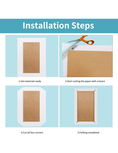 Kit de Encuadernación Sthmeyue con Herramienta de Inglete 4 Tamaños