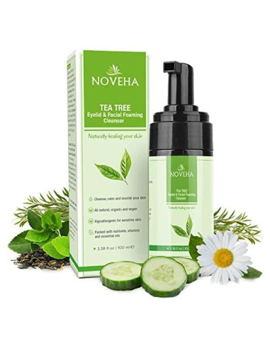 Limpiador Espumoso NOVEHA de Árbol de Té 95.5g - Cuidado Ocular