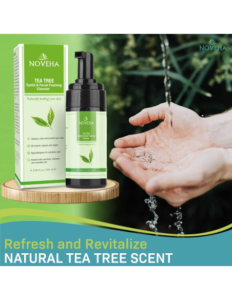Limpiador Espumoso NOVEHA de Árbol de Té 95.5g - Cuidado Ocular