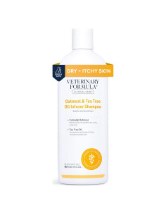 Champú para perros Veterinary Formula 473 ml con avena y árbol de té
