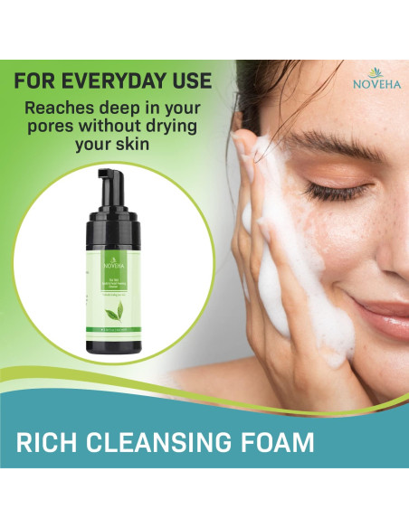 Limpiador Espumoso NOVEHA de Árbol de Té 95.5g - Cuidado Ocular
