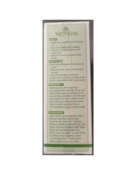 Limpiador Espumoso NOVEHA de Árbol de Té 95.5g - Cuidado Ocular