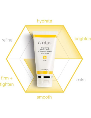 Crema de Manos Iluminadora Sanitas Skincare 48g Vitamina C