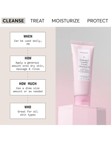 Aceite Limpiador Cremoso Naturium 117.93 g - Todo Tipo de Piel