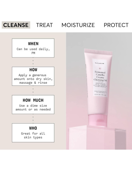 Aceite Limpiador Cremoso Naturium 117.93 g - Todo Tipo de Piel