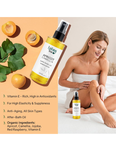Aceite Corporal Epifany True Albaricoque y Camelia 118ml - Hidratante