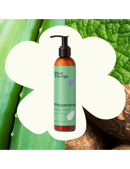 Loción Corporal de Menta Plant Therapy 226.8 g con Aloe