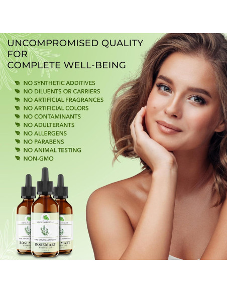 Aceite de Romero 100% Puro Jeune Naturelle 60 ml - Crecimiento Cabello