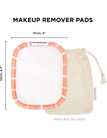 Almohadillas de Maquillaje Reutilizables Dock & Bay - Ultra Suaves - 3 Piezas