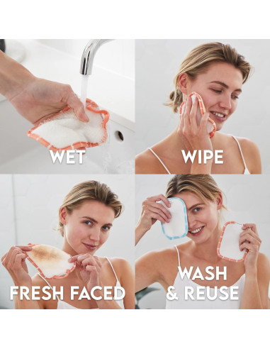 Almohadillas de Maquillaje Reutilizables Dock & Bay - Ultra Suaves - 3 Piezas