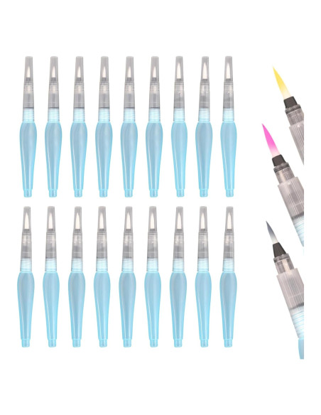 18 Pinceles de Agua Recargables Xorim para Acuarela 12-16mm