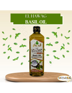 Aceite de Albahaca Puro 500ml Al Hawaj Elhawag Prensado en Frío 2