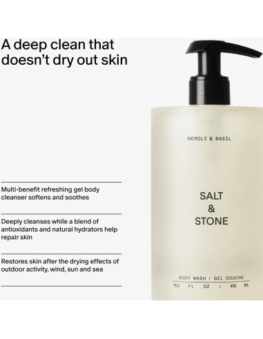 Jabón Corporal Salt & Stone 946 ml - Hidratación Profunda Unisex