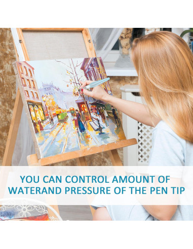 18 Pinceles de Agua Recargables Xorim para Acuarela 12-16mm