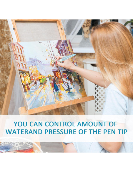 18 Pinceles de Agua Recargables Xorim para Acuarela 12-16mm