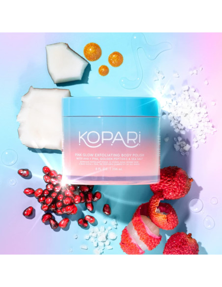 Exfoliante Corporal Natural Kopari AHA Vegano 226g Niebla Rosa
