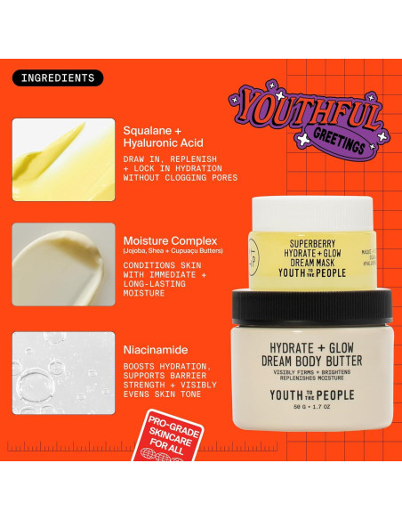 Conjunto de Hidratación Facial y Corporal Youth To The People