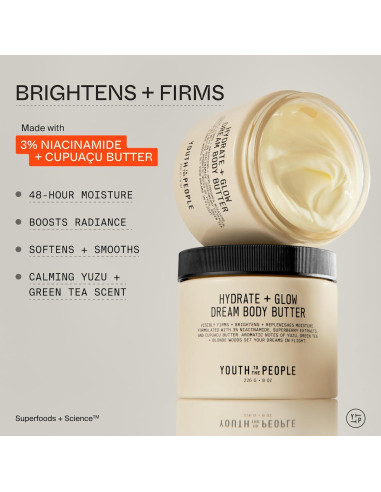 Conjunto de Hidratación Facial y Corporal Youth To The People