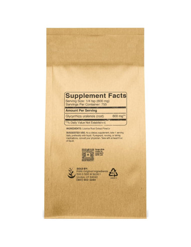 Extracto de Regaliz 450g Ingredientes Originales Puros Sin OGM