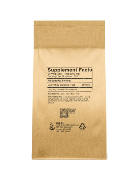 Extracto de Regaliz 450g Ingredientes Originales Puros Sin OGM