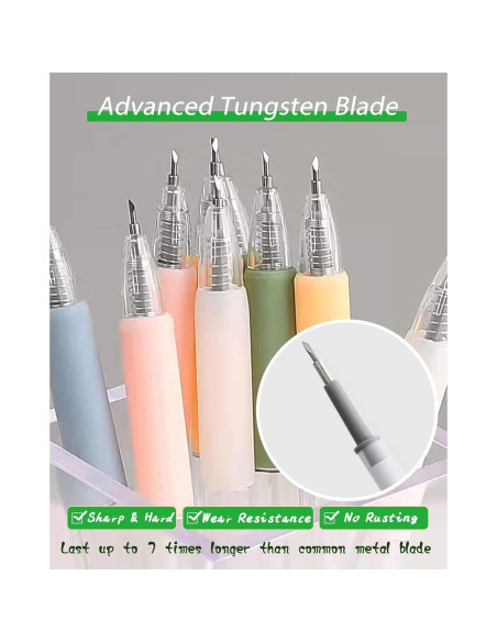 Bolígrafo Cortador de Papel Oythiem 6 Pack - Acero Tungsteno