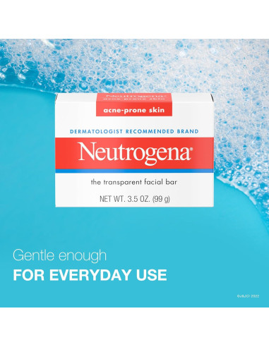 Barra de Limpieza Facial Neutrogena 99.22 g para Acné