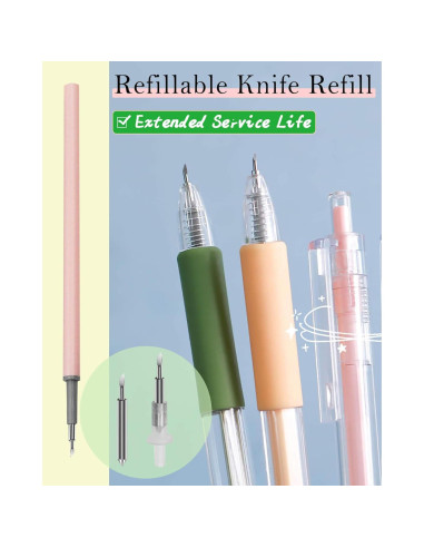 Bolígrafo Cortador de Papel Oythiem 6 Pack - Acero Tungsteno