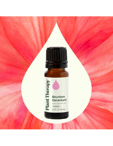 Aceite Esencial de Geranio Bourbon 100% Puro 10 mL Plant Therapy