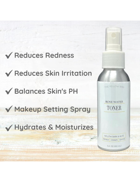 Tónico Facial Natural Yellow Bird - Spray Hidratante 140g