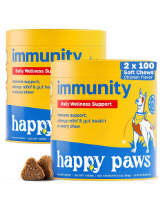 Golosinas Veganas para Perros Happy Paws 200 Unidades