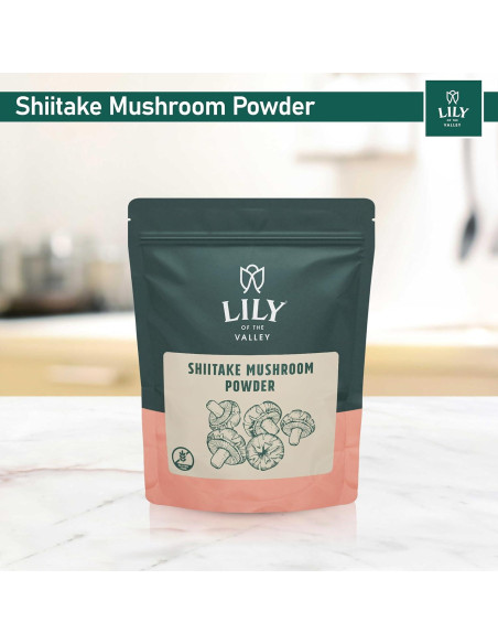 Polvo de Champiñón Shiitake LIRIO DEL VALLE 226g - Sabor Umami