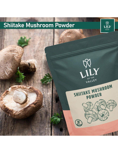 Polvo de Champiñón Shiitake LIRIO DEL VALLE 226g - Sabor Umami