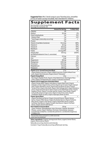 Alimento Perfecto Orgánico Crudo Jardín de Vida 30 Porciones