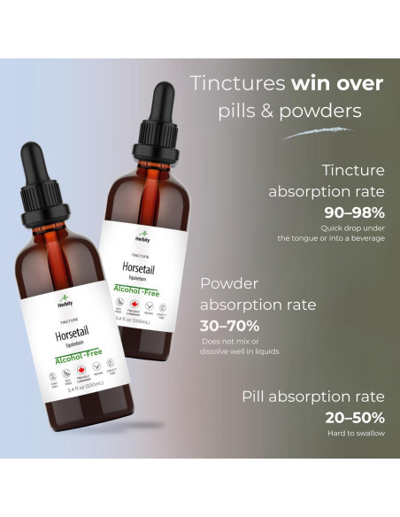 Tintura de Cola de Caballo Herbity 100 ml - Suplemento Vegano
