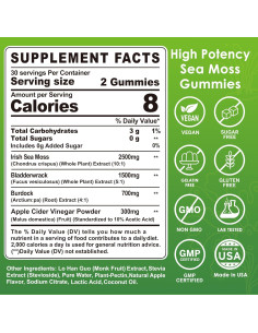 Gominolas de Musgo Marino Lilicare 60 Unidades Veganas 2