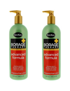 Paquete de 2 lociones Shikai fórmula avanzada terapia de borraja 473ml 2