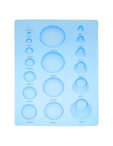 Molde 3D de Media Bola Lind Kitchen 185x125mm Azul