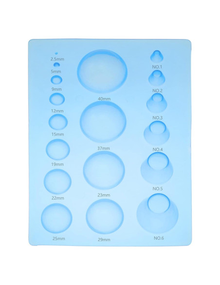 Molde 3D de Media Bola Lind Kitchen 185x125mm Azul