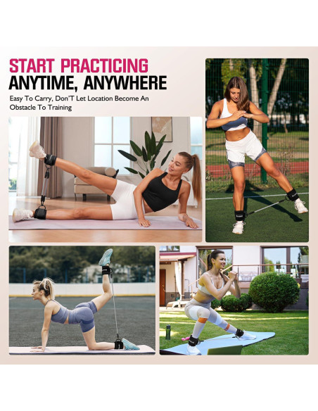 Bandas de Resistencia para Tobillos Ayombo - 3 Niveles Ajustables