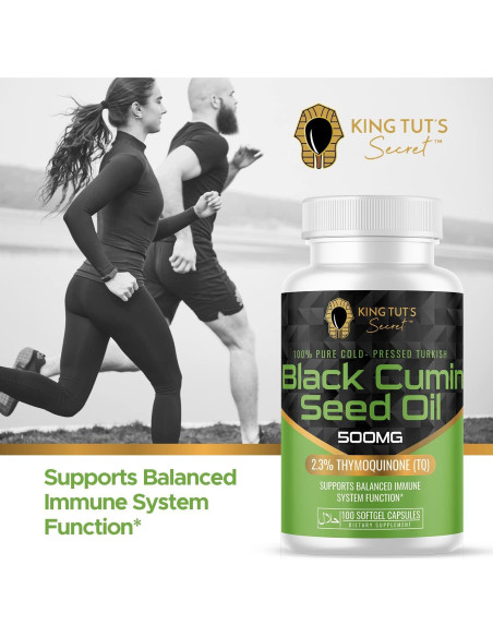 Cápsulas de Semilla Negra KING TUT'S SECRET 500 mg 100 Unidades