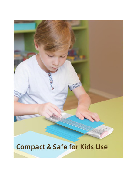 Cortadora de Papel 3 en 1 Firbon A5 Rosa - Corte, Puntuado y Perforado