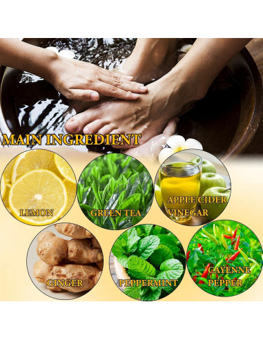 15 Perlas Detox Herbal para Remojo de Pies LZYLLS - Cuidado Natural